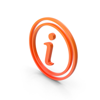 Orange Round Information Icon PNG & PSD Images