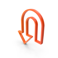 U Turn Arrow Down Color PNG & PSD Images