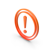 Warning Exclamation Double Circler Color PNG & PSD Images