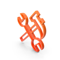 Orange Work In Progress Icon PNG & PSD Images