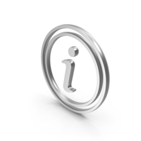 I Information Icon Circler Silver PNG & PSD Images