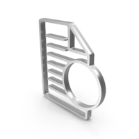 Silver New Page Round Icon PNG & PSD Images