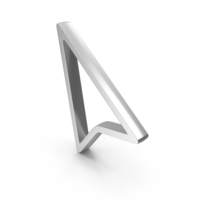 Silver Pointer Arrow Icon PNG & PSD Images