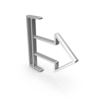 Silver User Exit Arrow Icon PNG & PSD Images