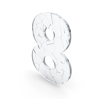 Broken Glass Number 8 PNG & PSD Images