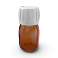 Glass Syrup Bottle 30ml PNG & PSD Images