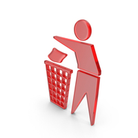 Red Glass Do Not Litter Symbol PNG & PSD Images