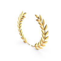 Gold Laurels Wreath Icon PNG & PSD Images