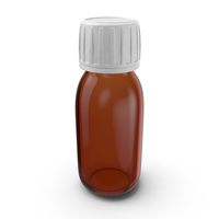 Glass Syrup Bottle 60ml PNG & PSD Images