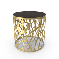 Organics End Table Perspective PNG & PSD Images