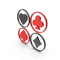 Black & Red Playing Cards Symbol PNG & PSD Images