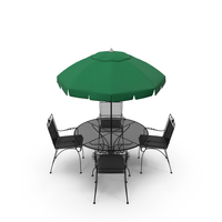 Patio Chair and Table Set PNG & PSD Images