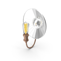 Reflector Filament Antiqued Sconce VR PNG & PSD Images
