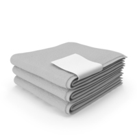 Folded Bath Towels Small 3 Pile Gray PNG & PSD Images