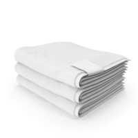 Folded Bath Towels Medium 3 Pile White PNG & PSD Images