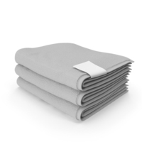 Folded Bath Towels Medium 3 Pile Gray PNG & PSD Images