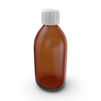 Glass Syrup Bottle 300ml PNG & PSD Images