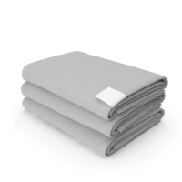 Folded Bath Towels Large 3 Pile Gray PNG & PSD Images