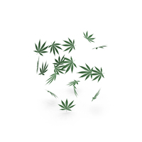 Weed Cannabis Leaves Falling PNG & PSD Images
