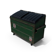 Garbage Dumpster Green PNG & PSD Images