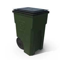 Trash Сan Green PNG & PSD Images
