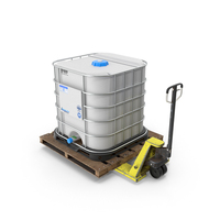 Water Tank And Pallet Jack PNG & PSD Images