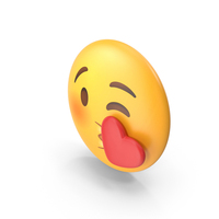 Face Blowing A Kiss Button Emoji PNG & PSD Images