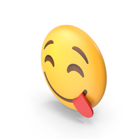 Face Savouring Food Button Emoji PNG & PSD Images