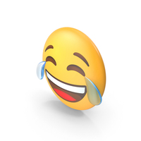 Face With Tears Of Joy Button Emoji PNG & PSD Images