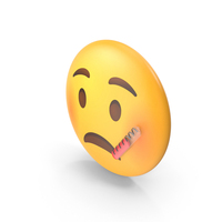 Face With Thermometer Button Emoji PNG & PSD Images