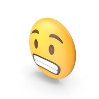 Grimacing Face Button Emoji PNG & PSD Images