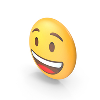 Grinning Face Button Emoji PNG & PSD Images