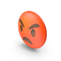 Pouting Face Button Emoji PNG & PSD Images