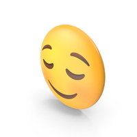Relieved Face Button Emoji PNG & PSD Images