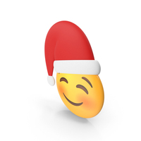 Santa Smiling Face With Smiling Button Eyes PNG & PSD Images