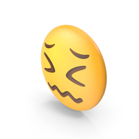 Scrunched Face Button Emoji PNG & PSD Images