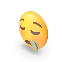Sleepy Face Button Emoji PNG & PSD Images