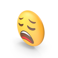Tired Face Button Emoji PNG & PSD Images