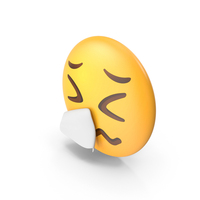 Sneezing Face Button Emoji PNG & PSD Images