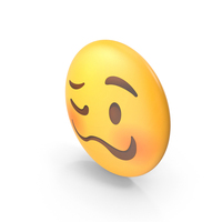 Woozy Face Button Emoji PNG & PSD Images