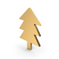 Gold Tree Symbol PNG & PSD Images