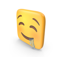 Drooling Face Square Emoji PNG & PSD Images