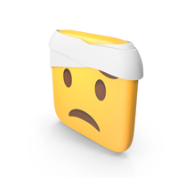 Face With Head Bandage Square Emoji PNG & PSD Images