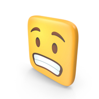 Grimacing Face Square Emoji PNG & PSD Images