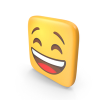 Grinning Face Square Emoji PNG & PSD Images