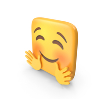 Hugging Face Square Emoji PNG & PSD Images