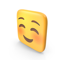 Smiling Face Square Emoji PNG & PSD Images