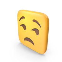 Unamused Face Square Emoji PNG & PSD Images