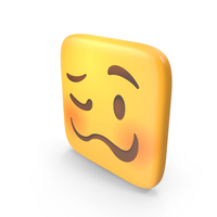 Woozy Face Square Emoji PNG & PSD Images