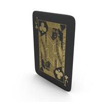 Golden Black Card Jack of Clubs PNG & PSD Images